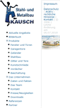 Mobile Screenshot of kausch-metallbau.de
